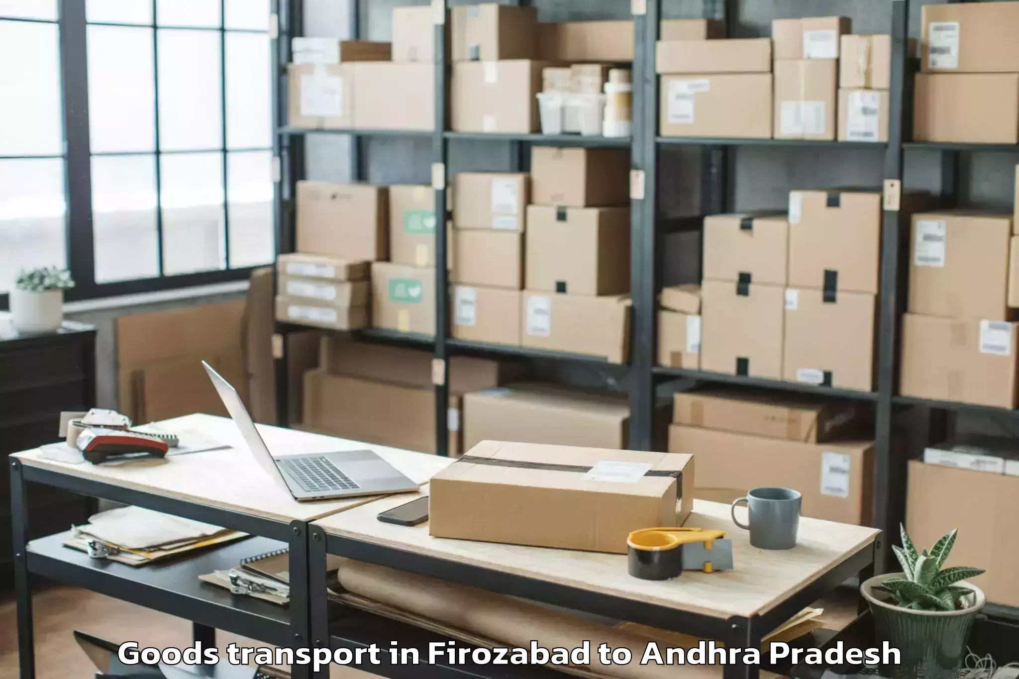 Book Firozabad to Gangavaram Port Goods Transport